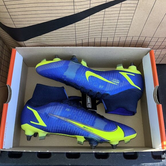 NEW Nike Mercurial Superfly 8 Elite SG PRO Sapphire Volt DD3688 575 Men Size 10 main image 5